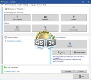 PVsyst 7.4.8 Full – QS36 Shop